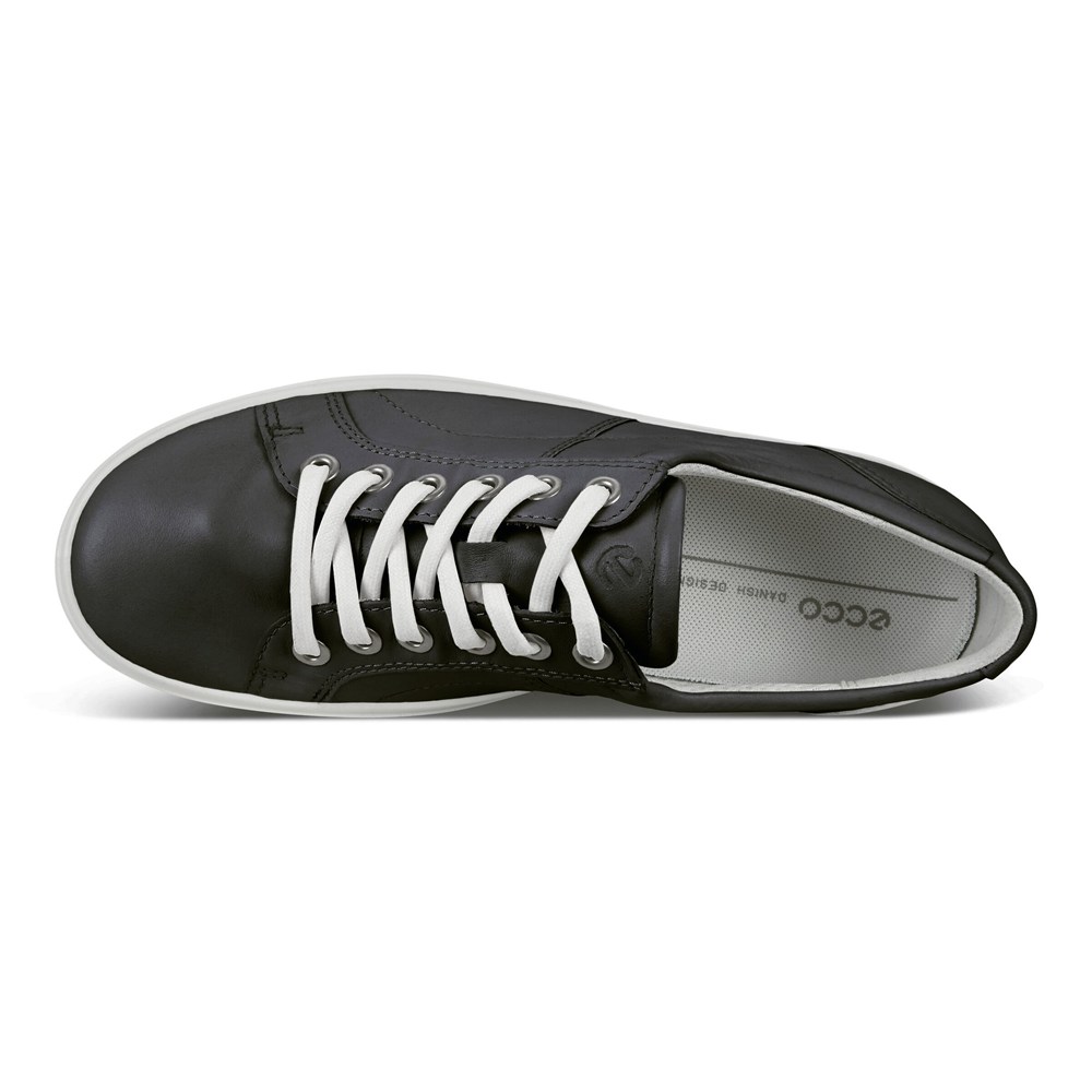 ECCO Sneakersy Damskie - Soft Classic - Czarne - VYBWIS-761